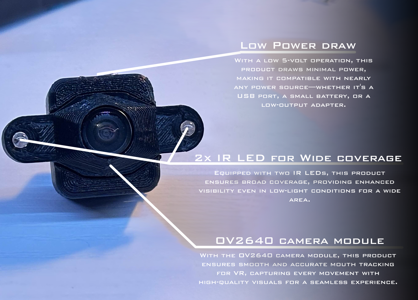 MellowMakez V1 Facial Tracker for VR - Babble Certified